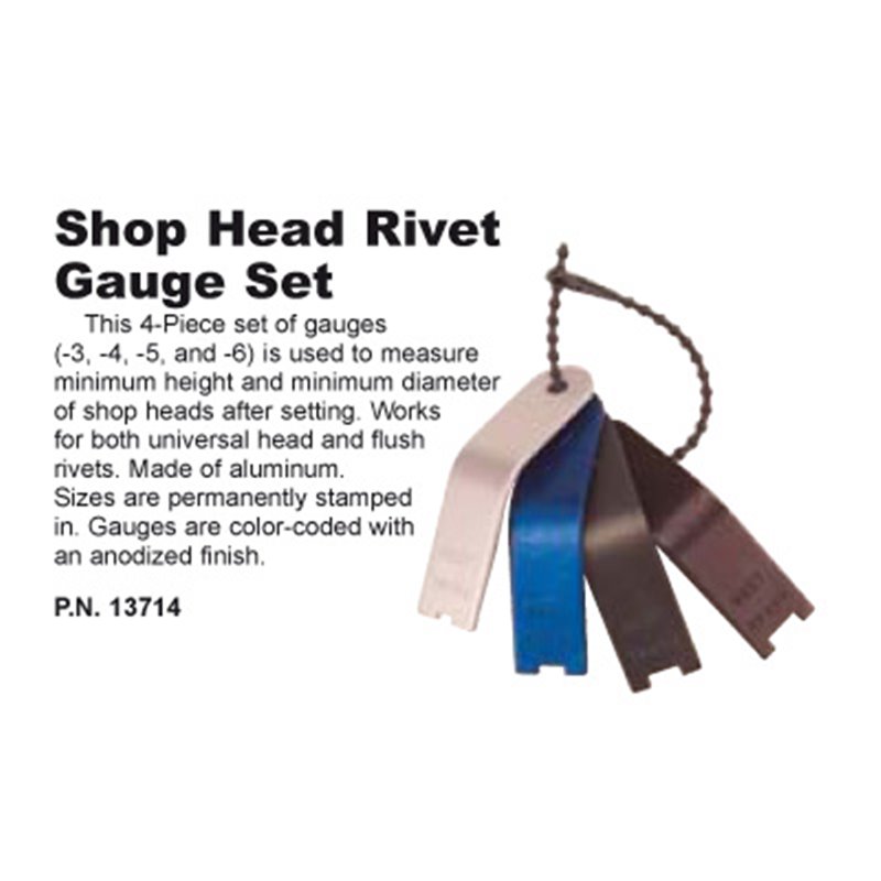Shop head rivet gauge set M&D Aeroespacial